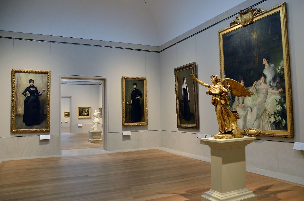 771 Gallery 771 Contains Paintings By John Singer Sargent And Victory Sculpture By Augustus Saint-Gaudens - American Wing New York Metropolitan Museum of Art